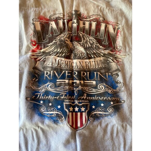 Laughlin River Run 2013 Sleeveless Denim Shirt 2X Large - Picture 5 of 7